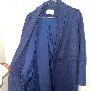 Oak + Fort Navy Blue Long Pea Coat